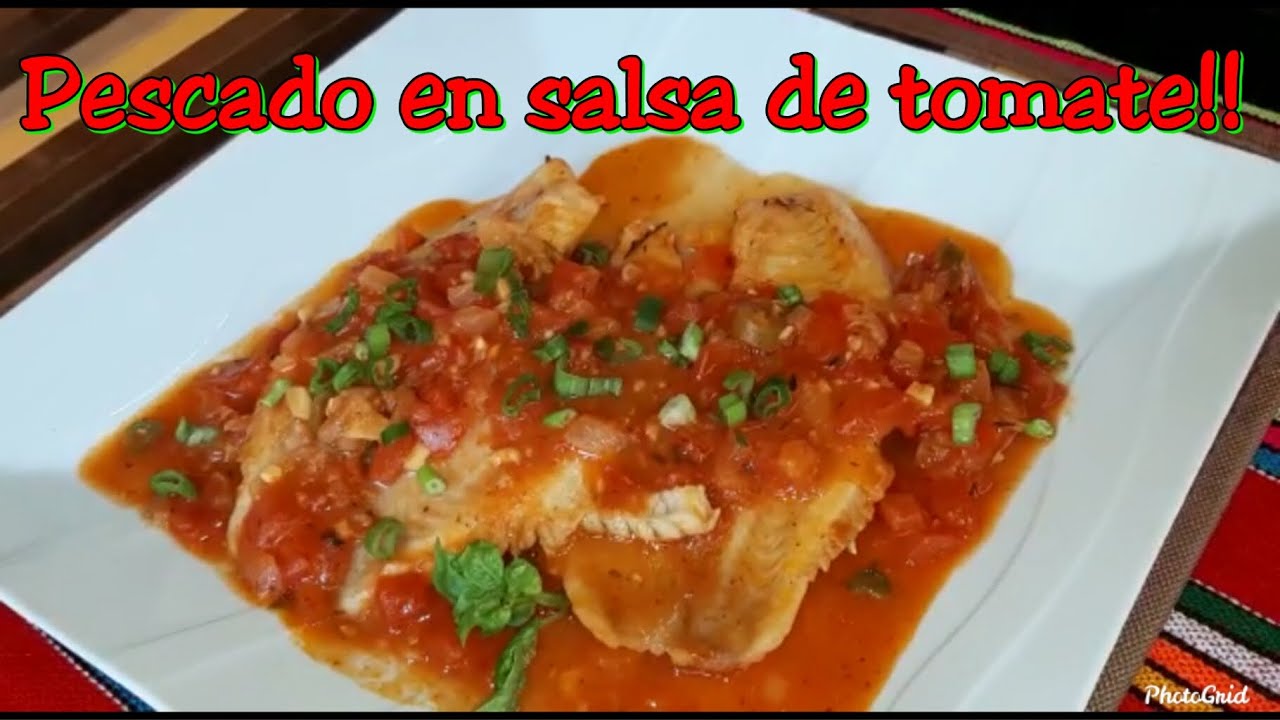 lubina en salsa de tomate