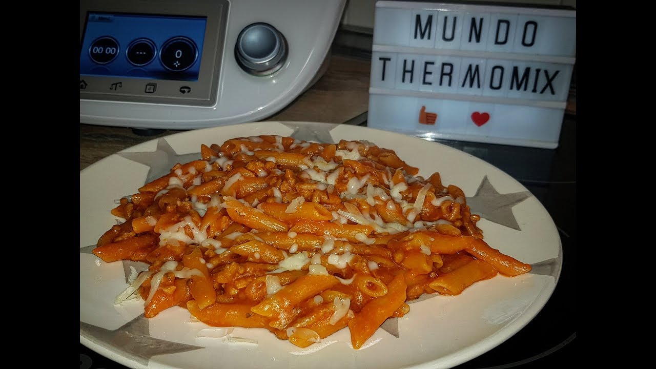 macarrones boloñesa thermomix velocidad cuchara