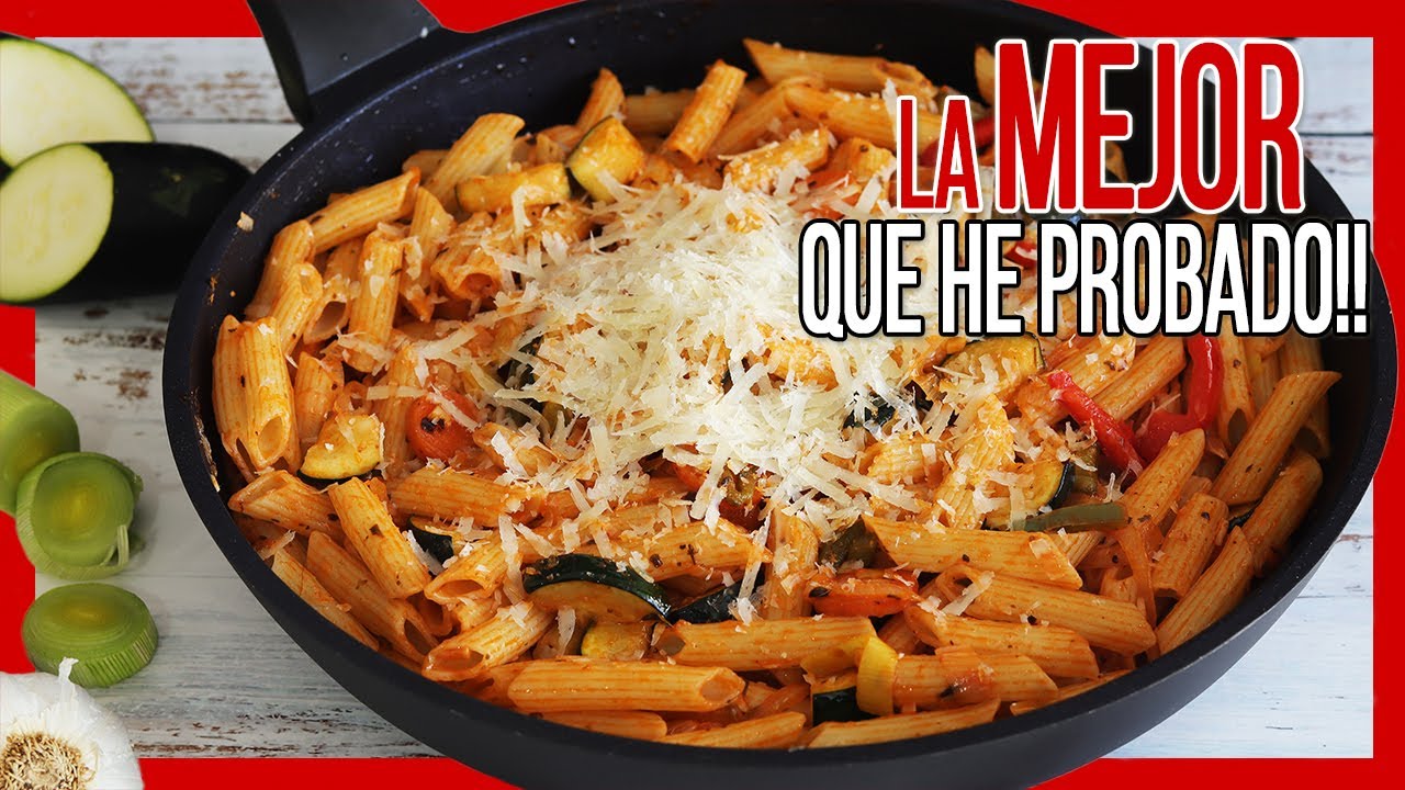 macarrones con verduras y queso