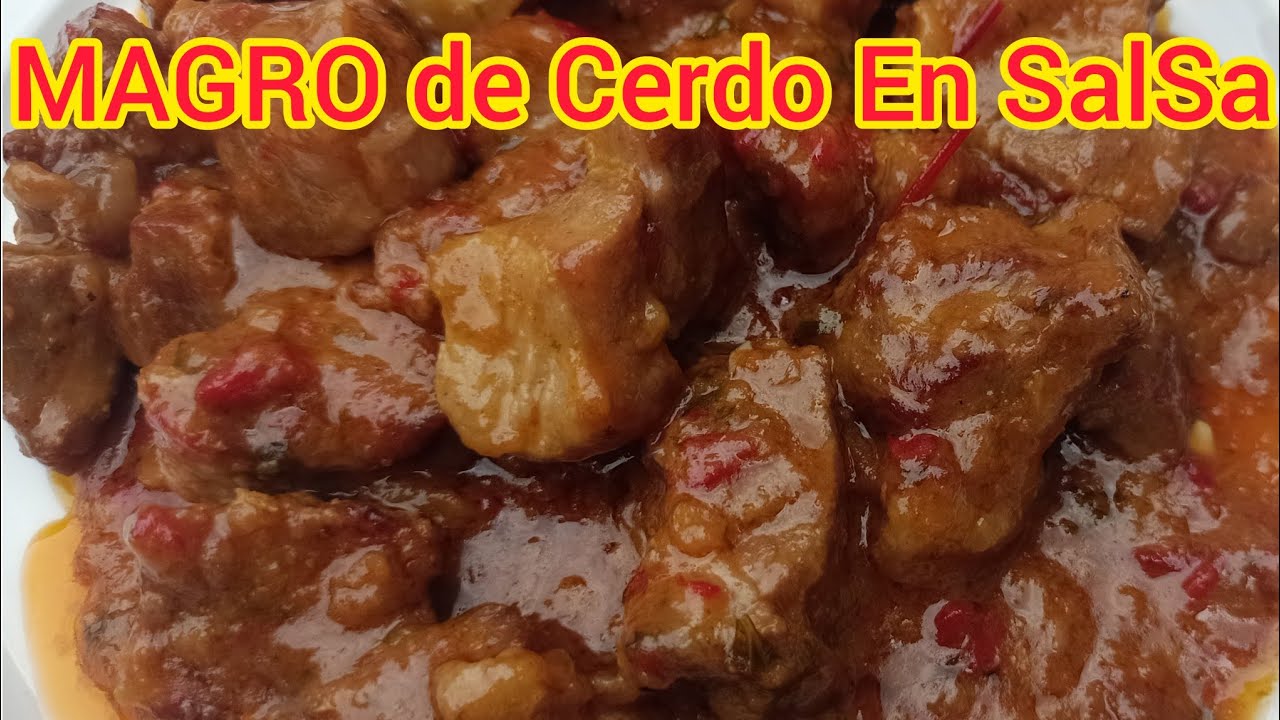 magro de cerdo en salsa