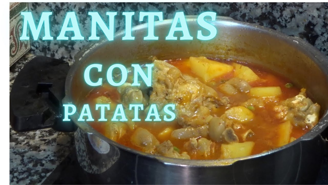 manitas de cerdo con patatas
