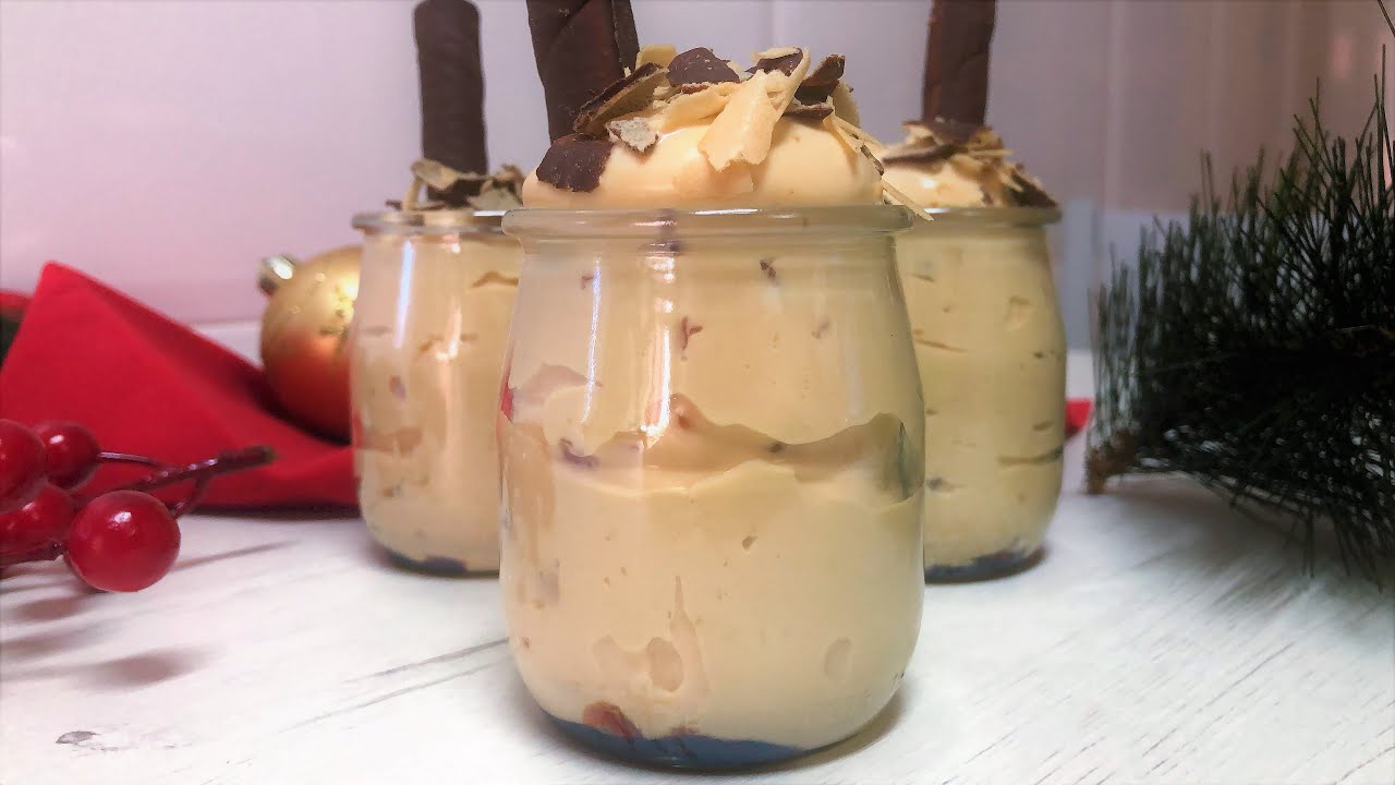 mousse de turrón jijona sin gelatina