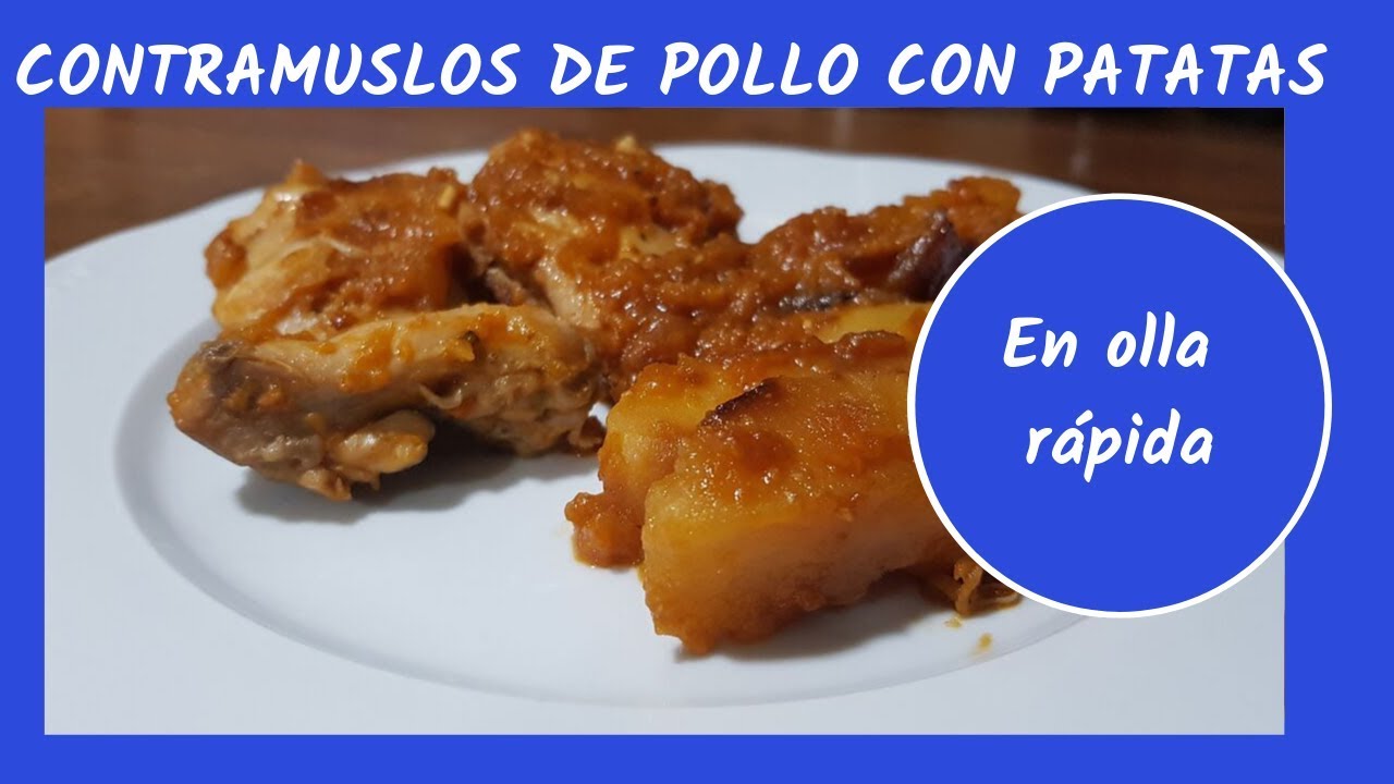muslos de pollo con patatas en olla rápida