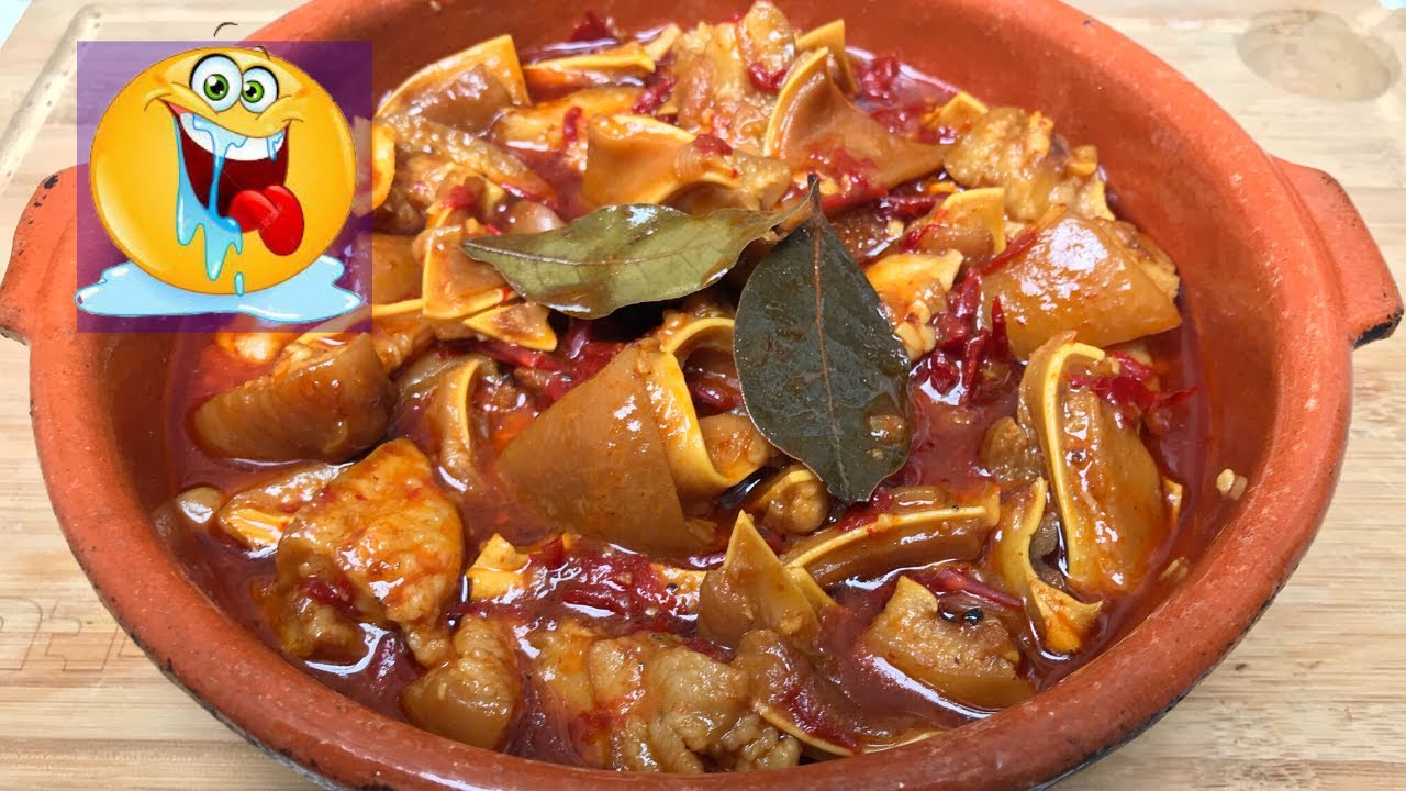 oreja en salsa cocina con carmen