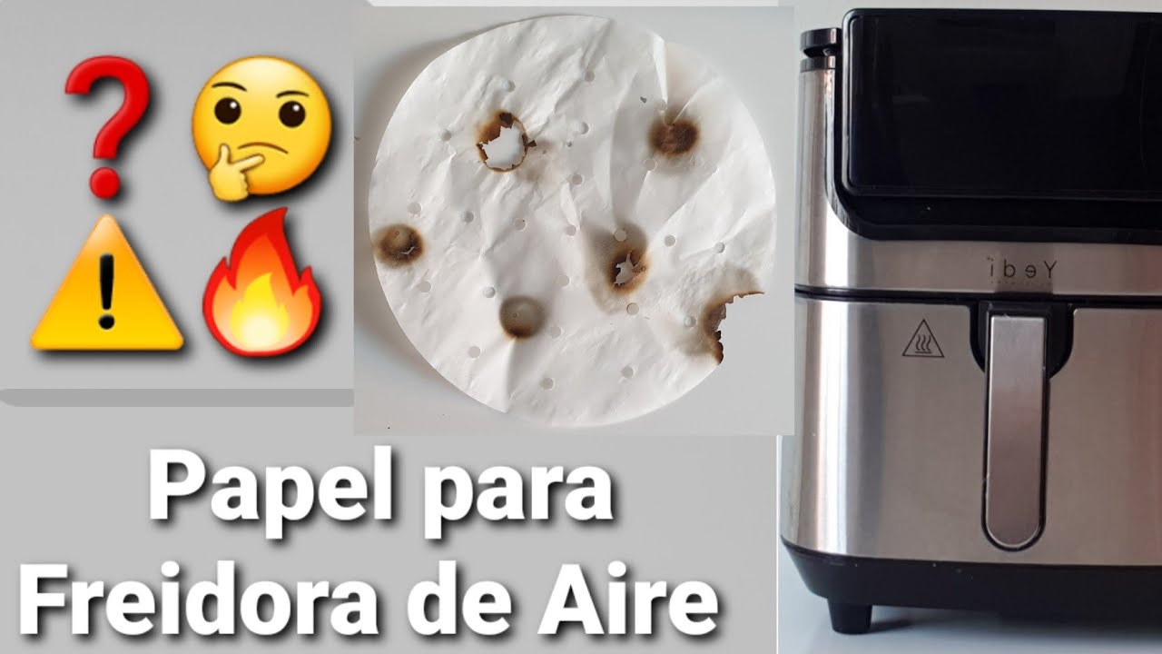 papel de horno en freidora de aire