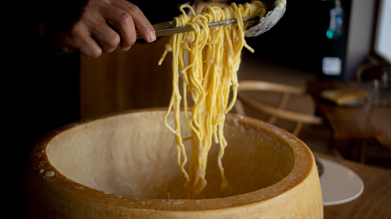 pasta carbonara en queso madrid
