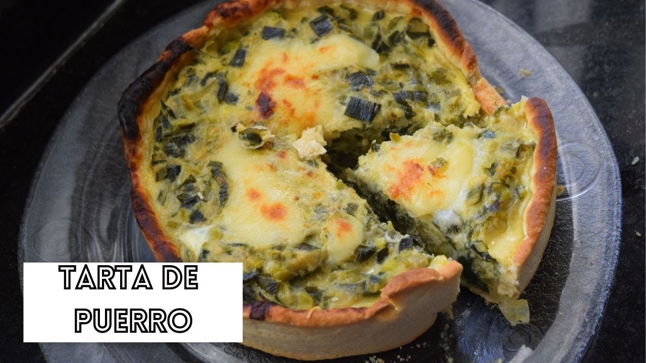 pastel de puerros con bechamel