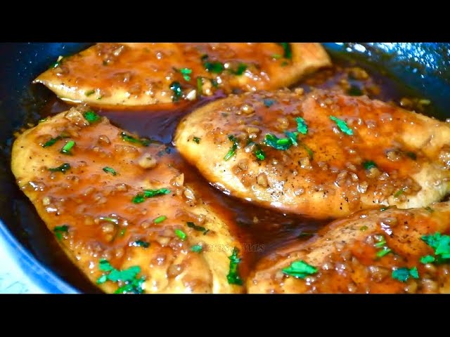 pechuga al ajillo al horno