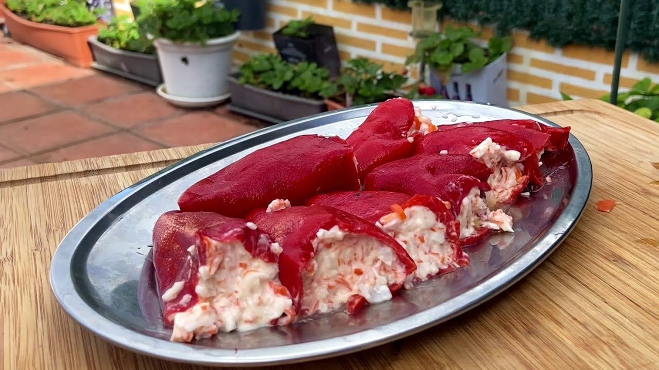 pimientos del piquillo rellenos para comer fríos
