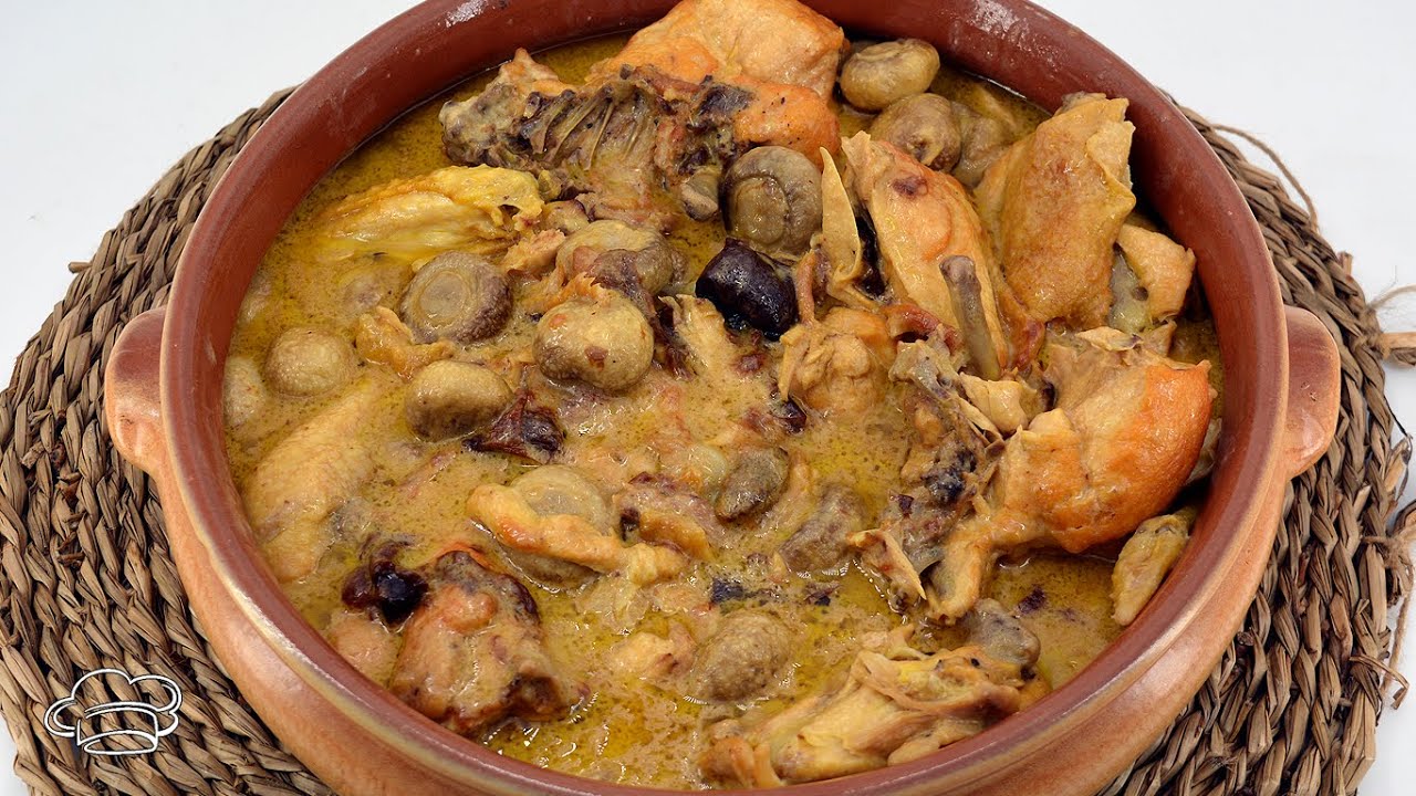 pollo al cava con manzana