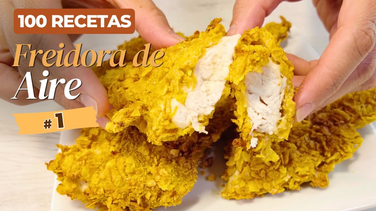 pollo rebozado freidora de aire