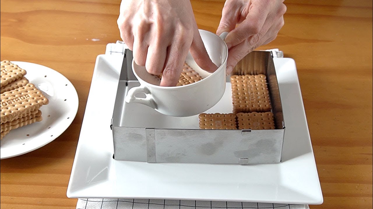 postre con nata para montar y galletas