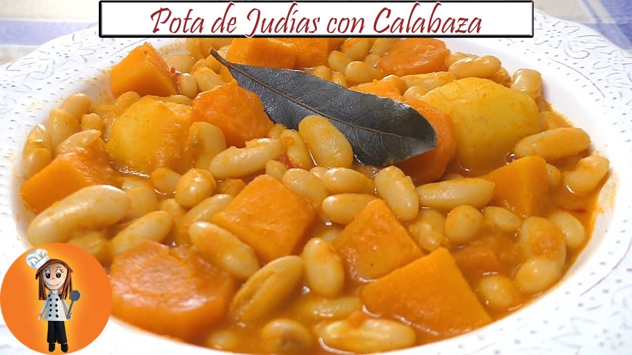 potaje de calabaza y habichuelas