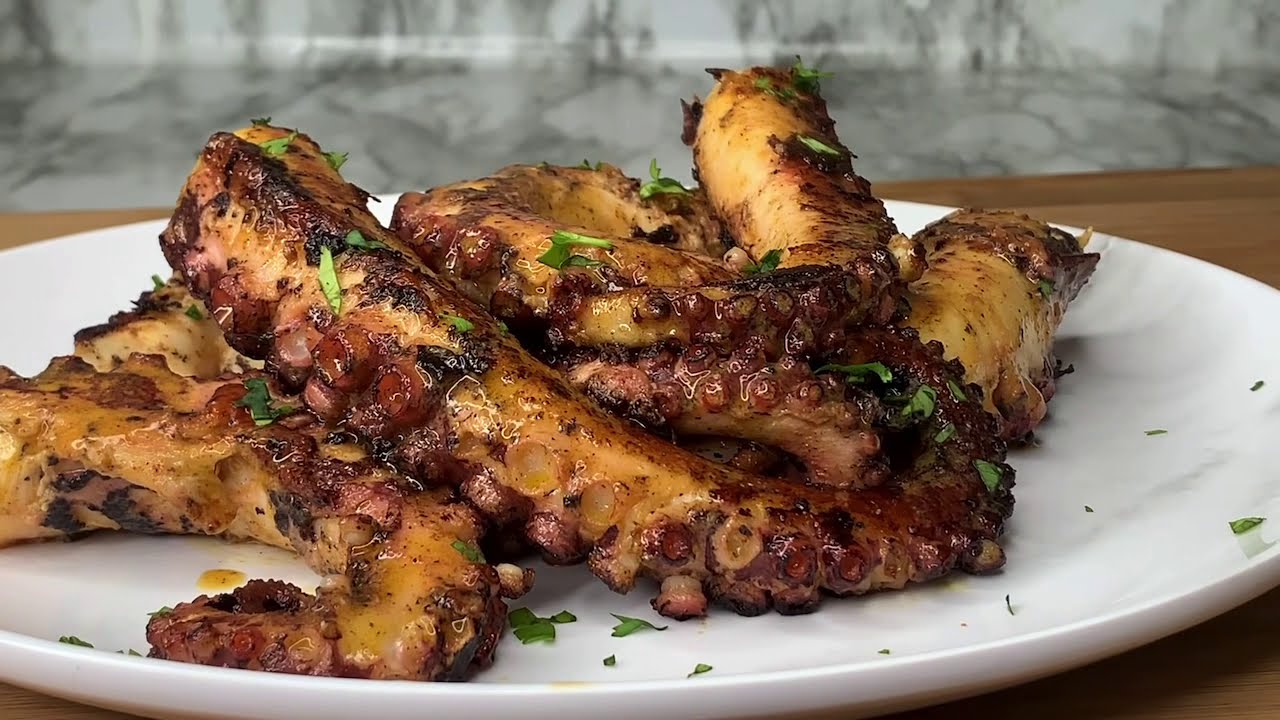 pulpo a la plancha con salsa