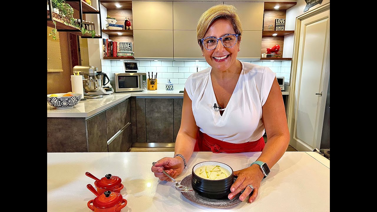 puré de coliflor y puerro