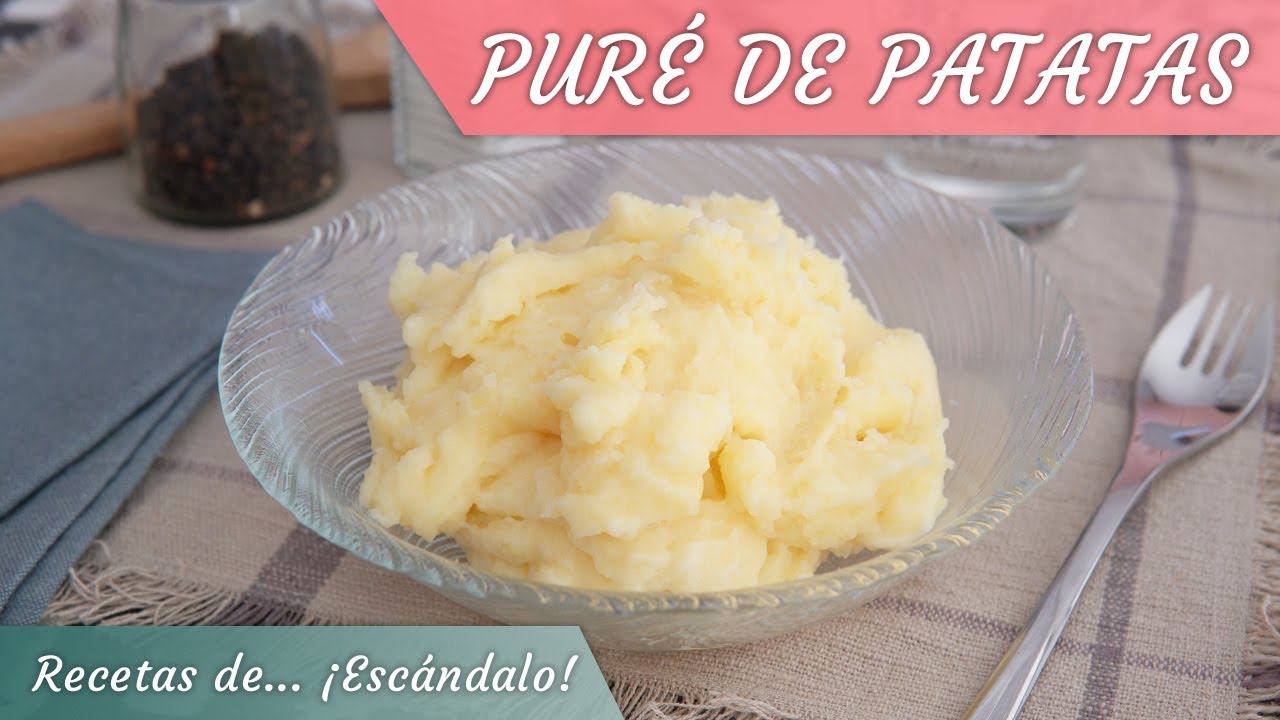 pure de patatas para acompañar carne