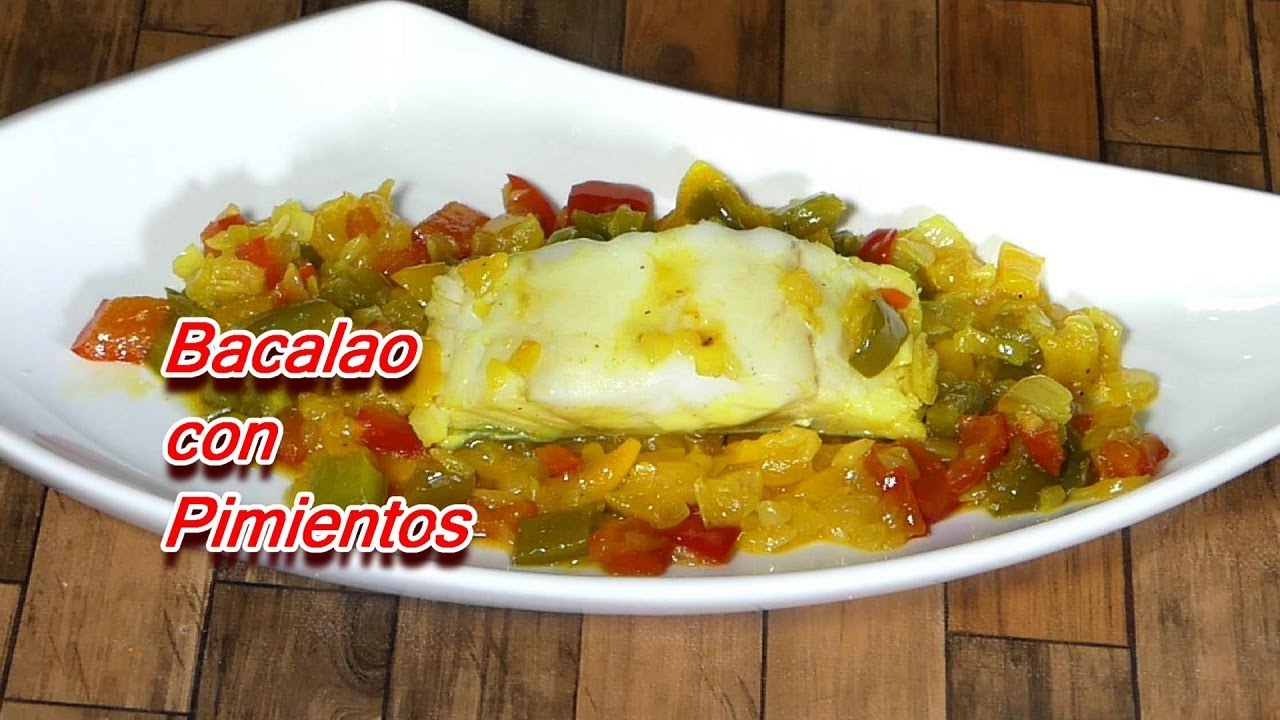 receta de bacalao con pimientos