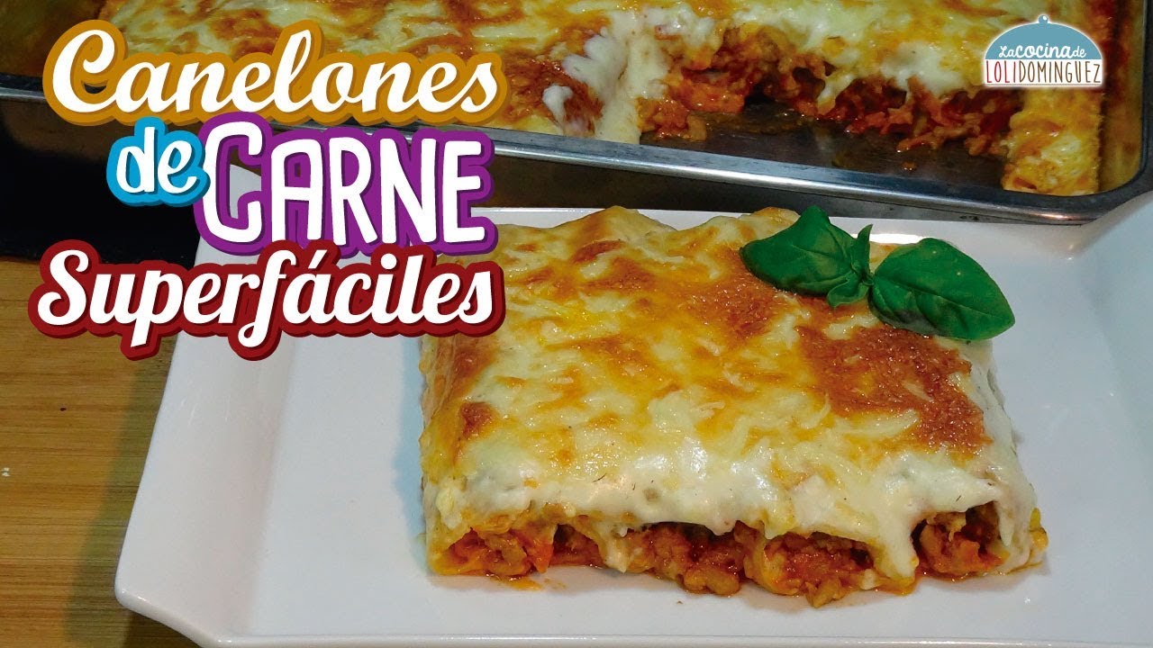 receta de canelones de carne picada con bechamel