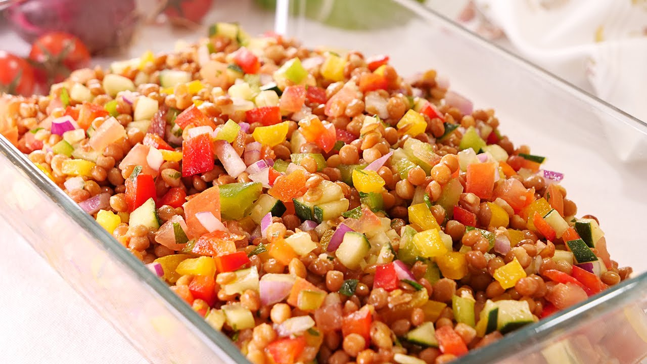 receta ensalada lentejas de bote