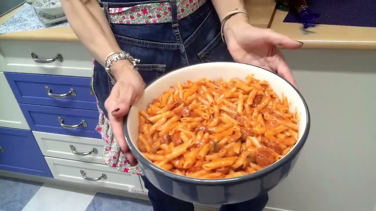 receta macarrones con chorizo thermomix