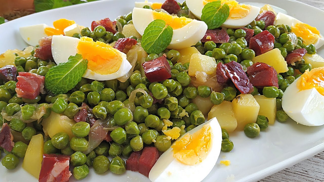recetas de guisantes con verduras