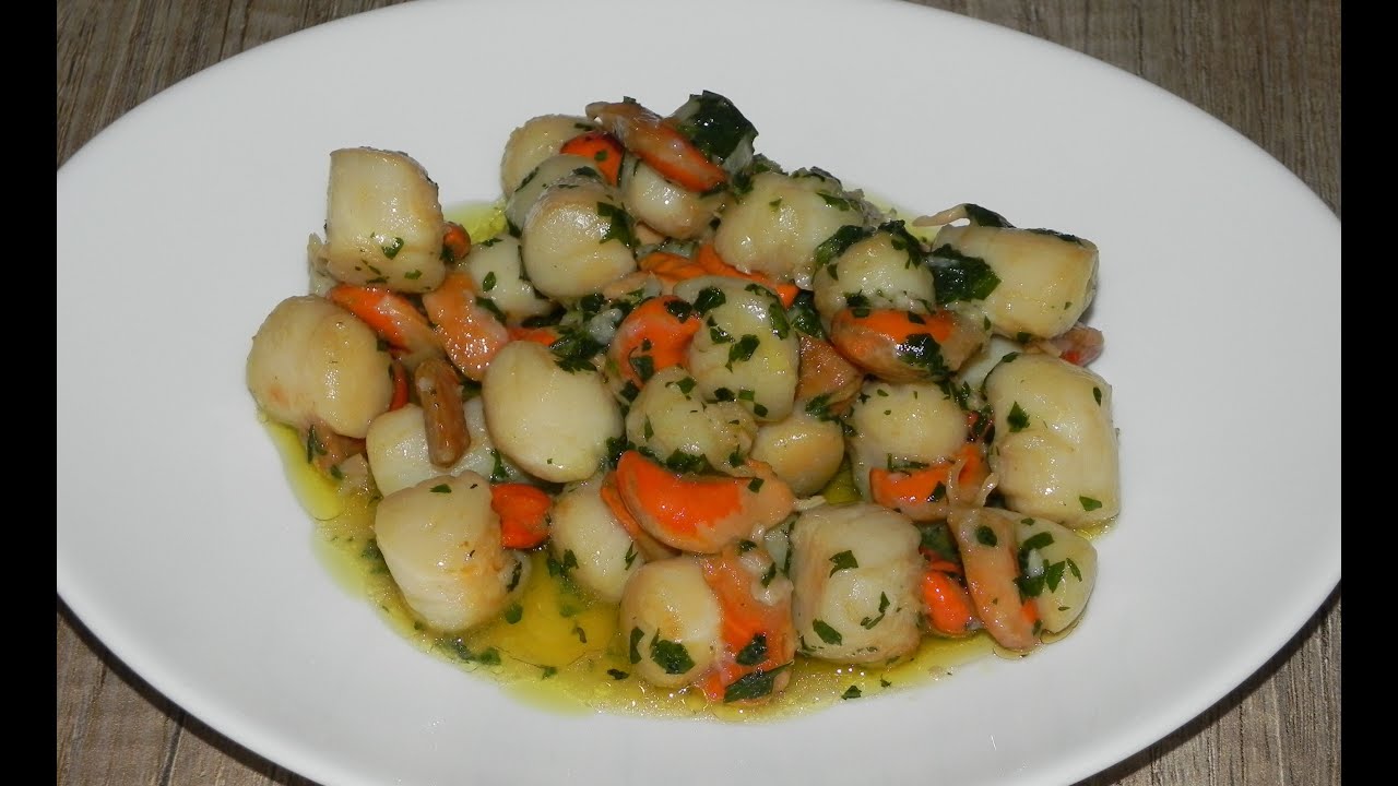 recetas de vieiras congeladas sin cáscara