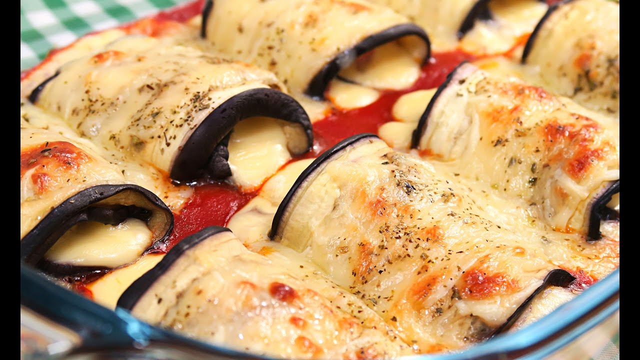 rollitos de berenjena con queso