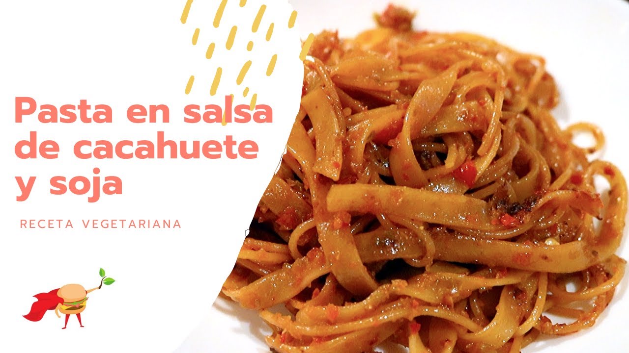 salsa de cacahuete y soja