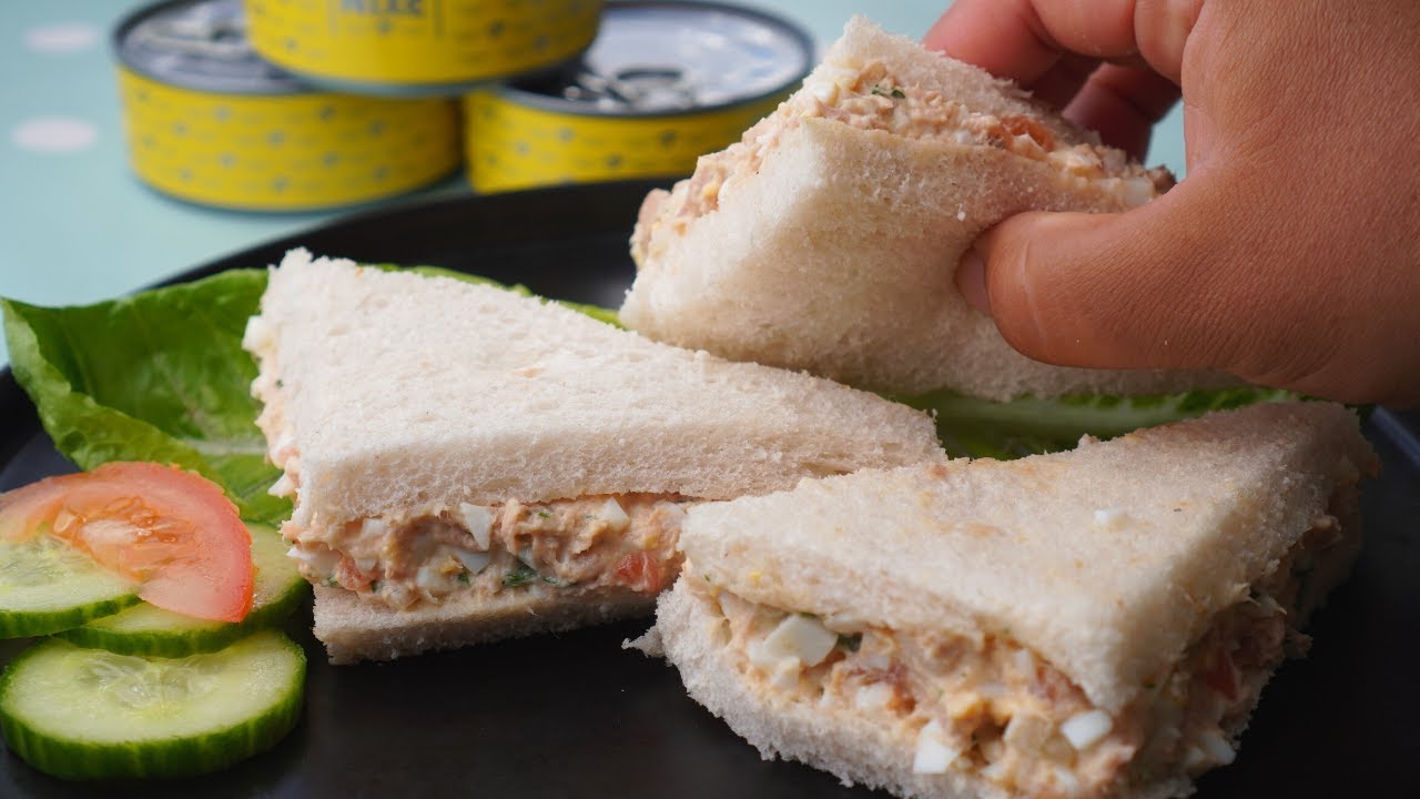 sandwich de atun y huevo