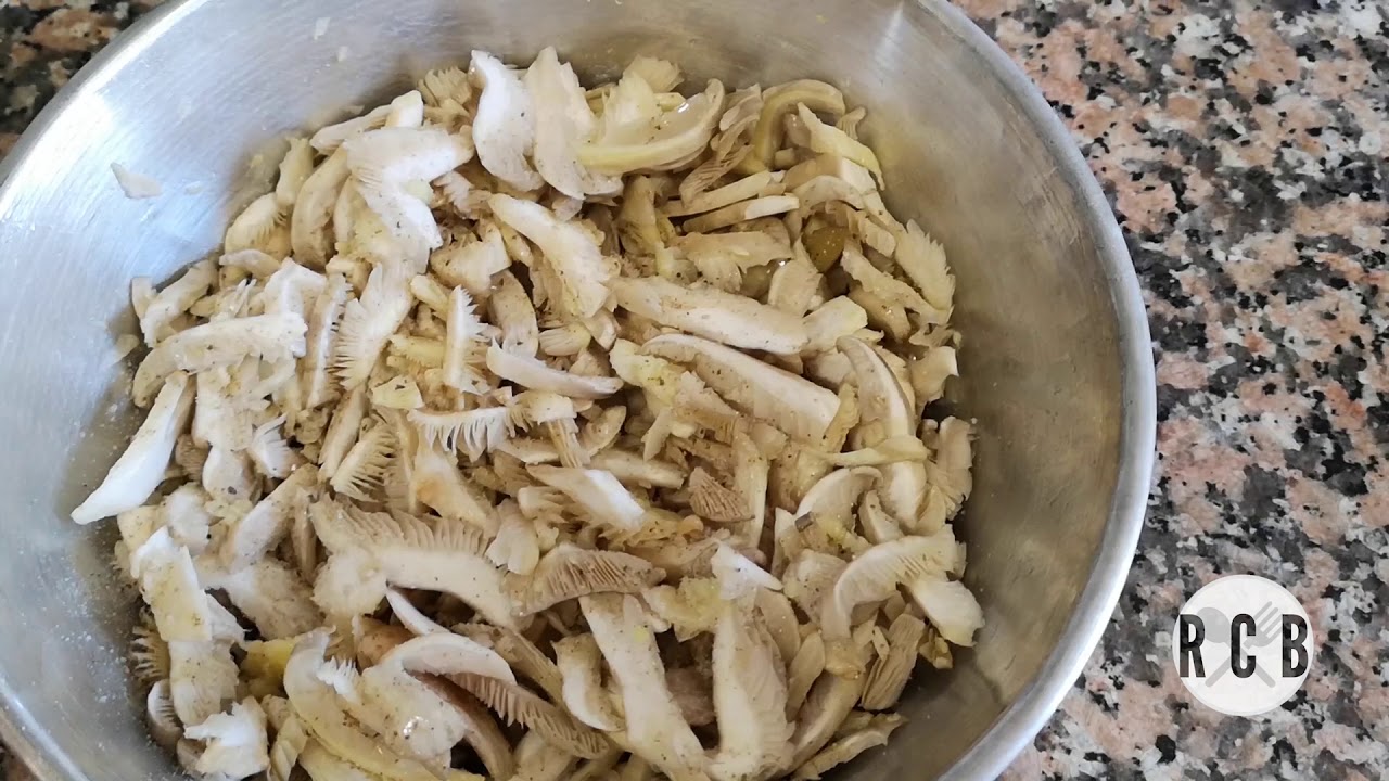 setas al horno con jamón