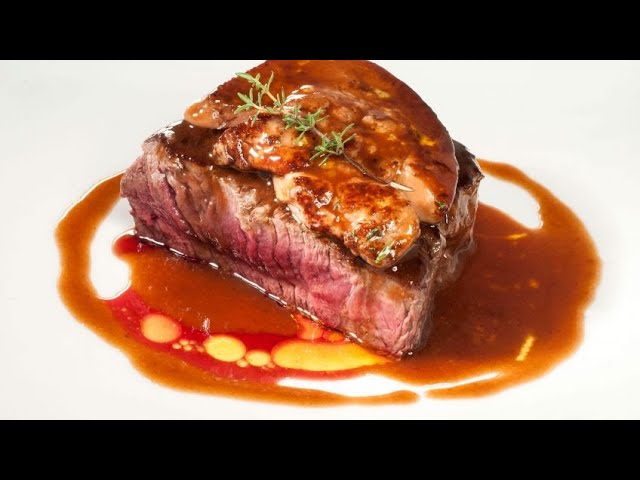 solomillo con foie y salsa de oporto