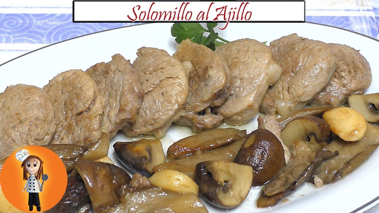 solomillo con setas y champiñones