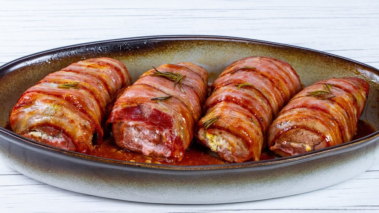 solomillo de cerdo con bacon al horno