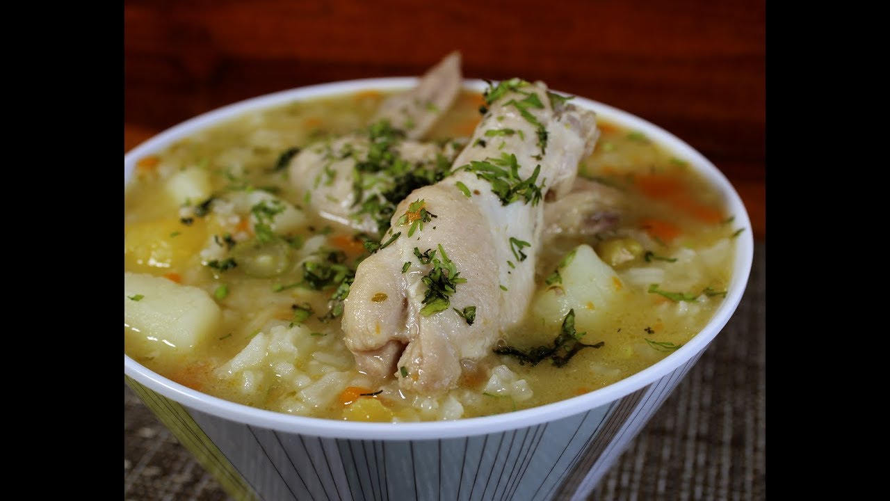sopa de arroz y zanahoria
