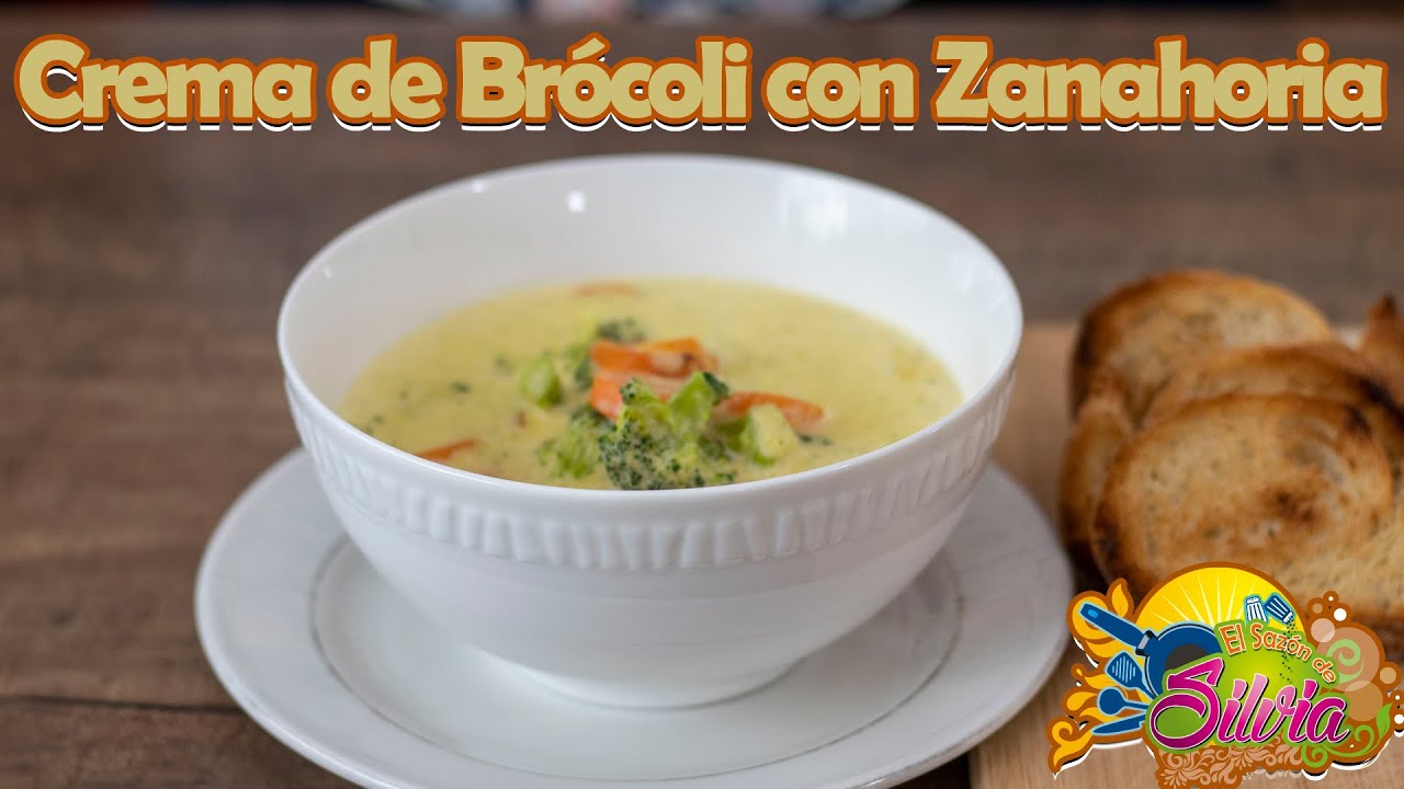 sopa de brócoli y zanahoria