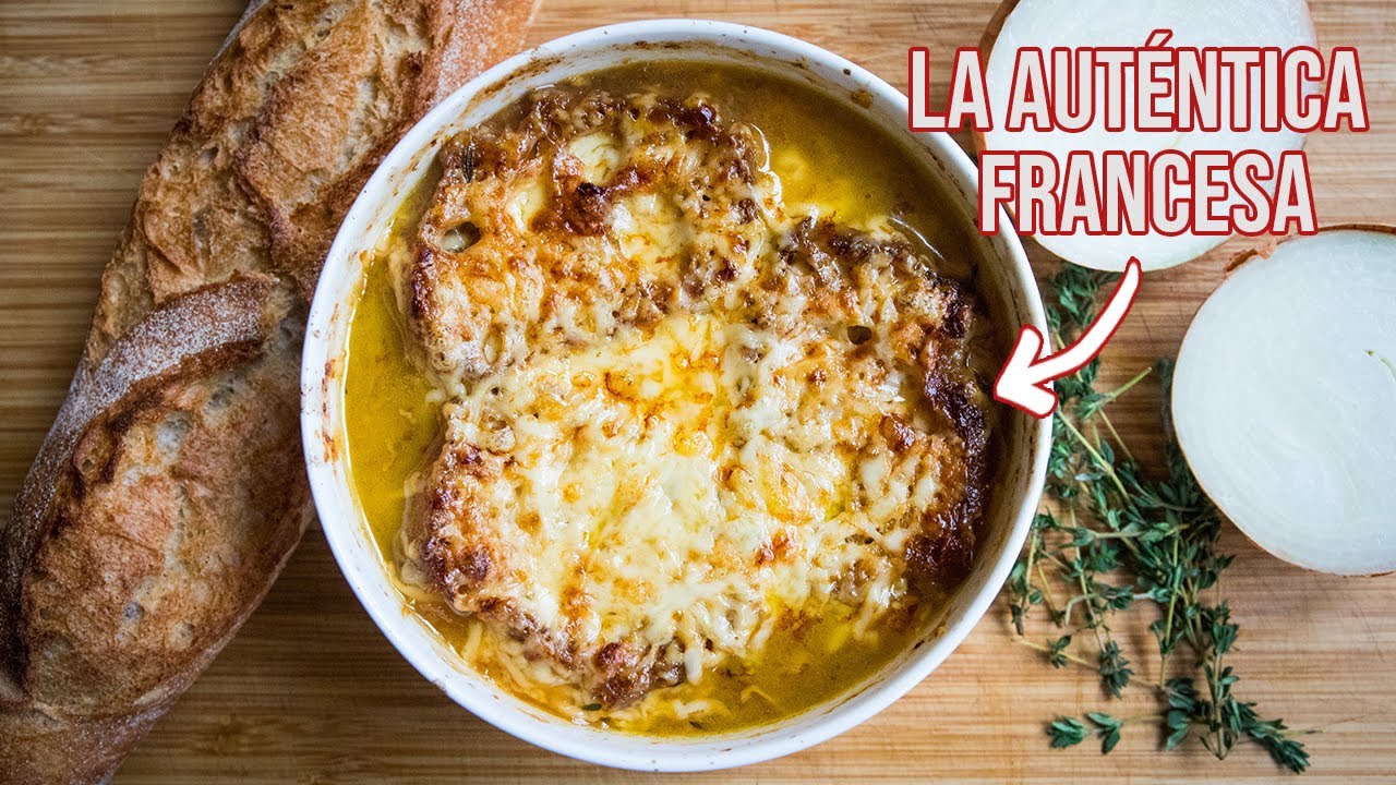 sopa de cebollas receta francesa