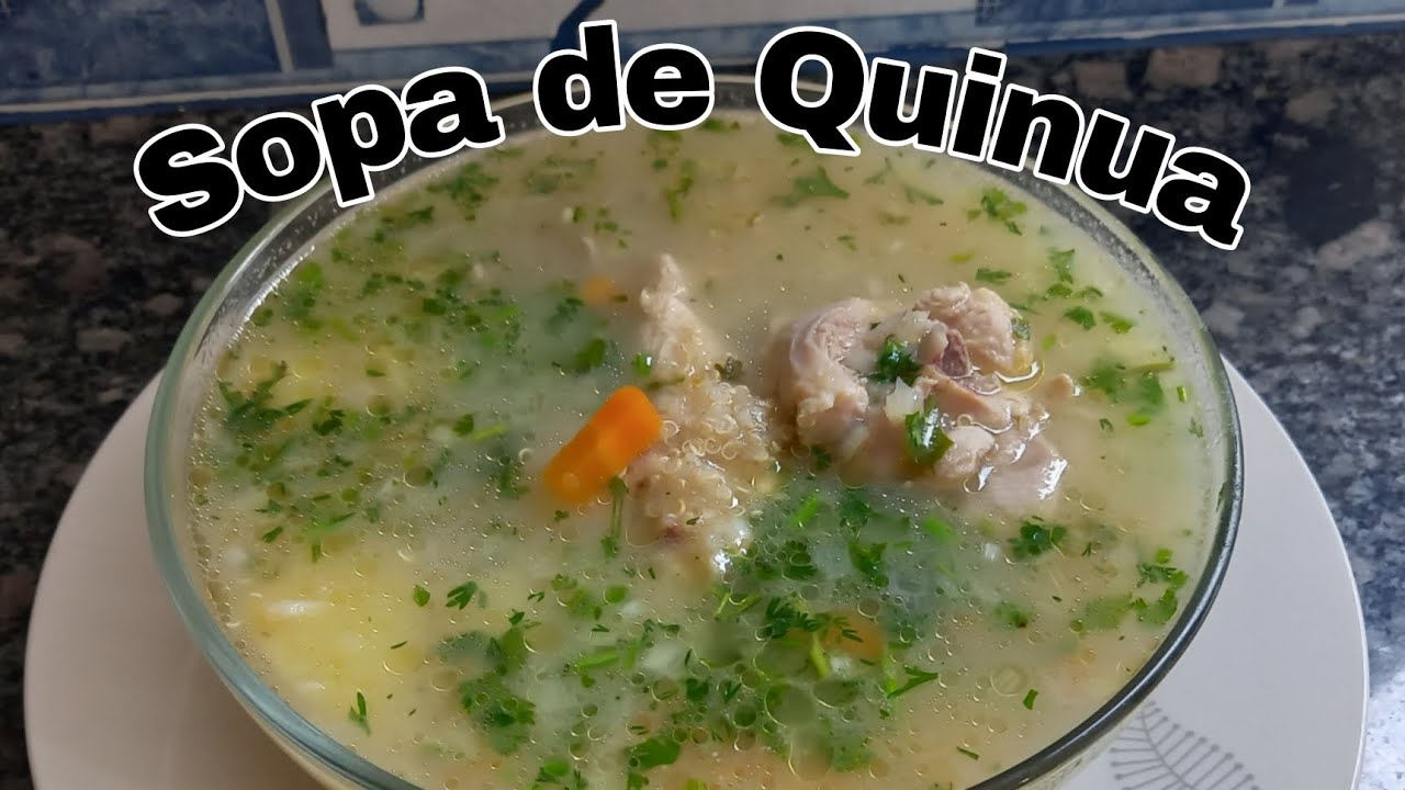 sopa de quinoa y pollo