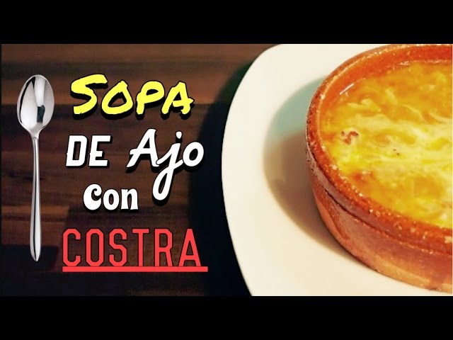 sopas de ajo con costra palencia