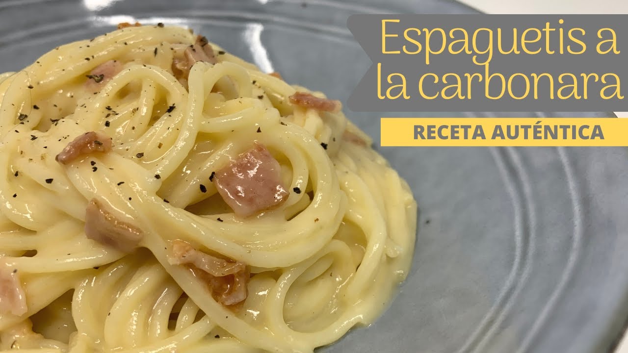 spaguetti a la carbonara sin nata