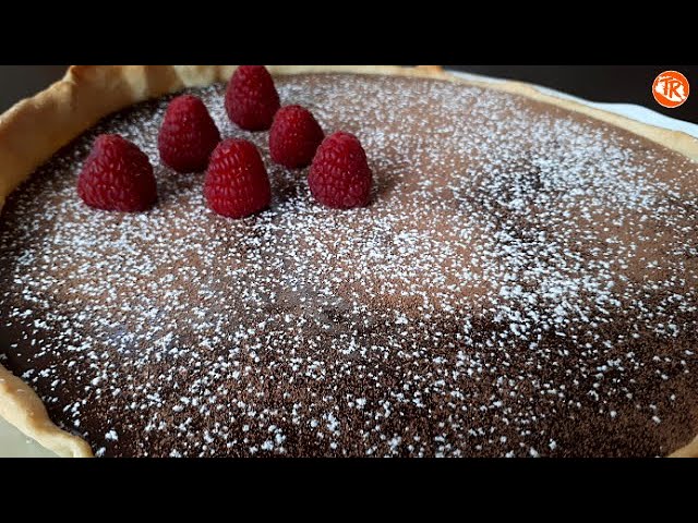 tarta de chocolate con masa quebrada