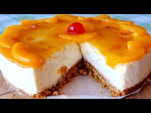 tarta de cuajada y nata sin horno