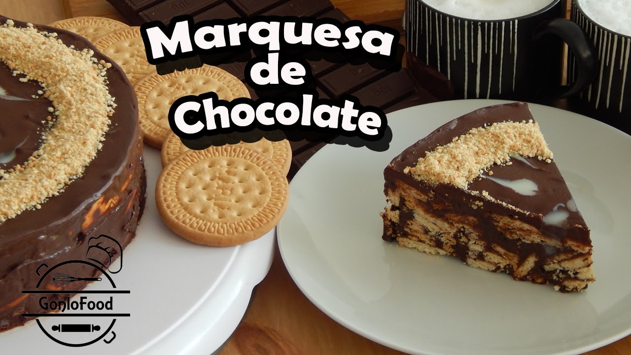 tarta de galletas y leche condensada y chocolate