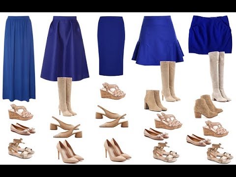 zapatos para combinar con falda