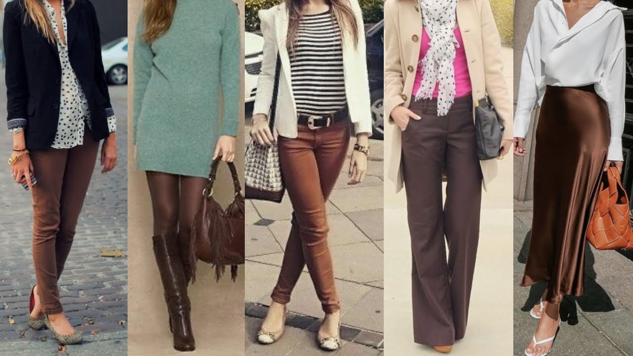 5 Outfits Para Combina Tu Pantal n Marr n Chocolate De Mujer De Forma 